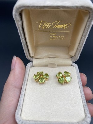 Ohrringe 14 Karat Gelbgold & Peridot Ross Simons
