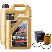 MotoröL Set 10W-40 Liqui Moly 6 Liter + ÖLfilter FüR Mazda 6 Stufenheck 2.3 MPS