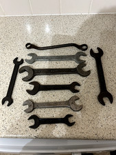 Job lot old vintage spanners.