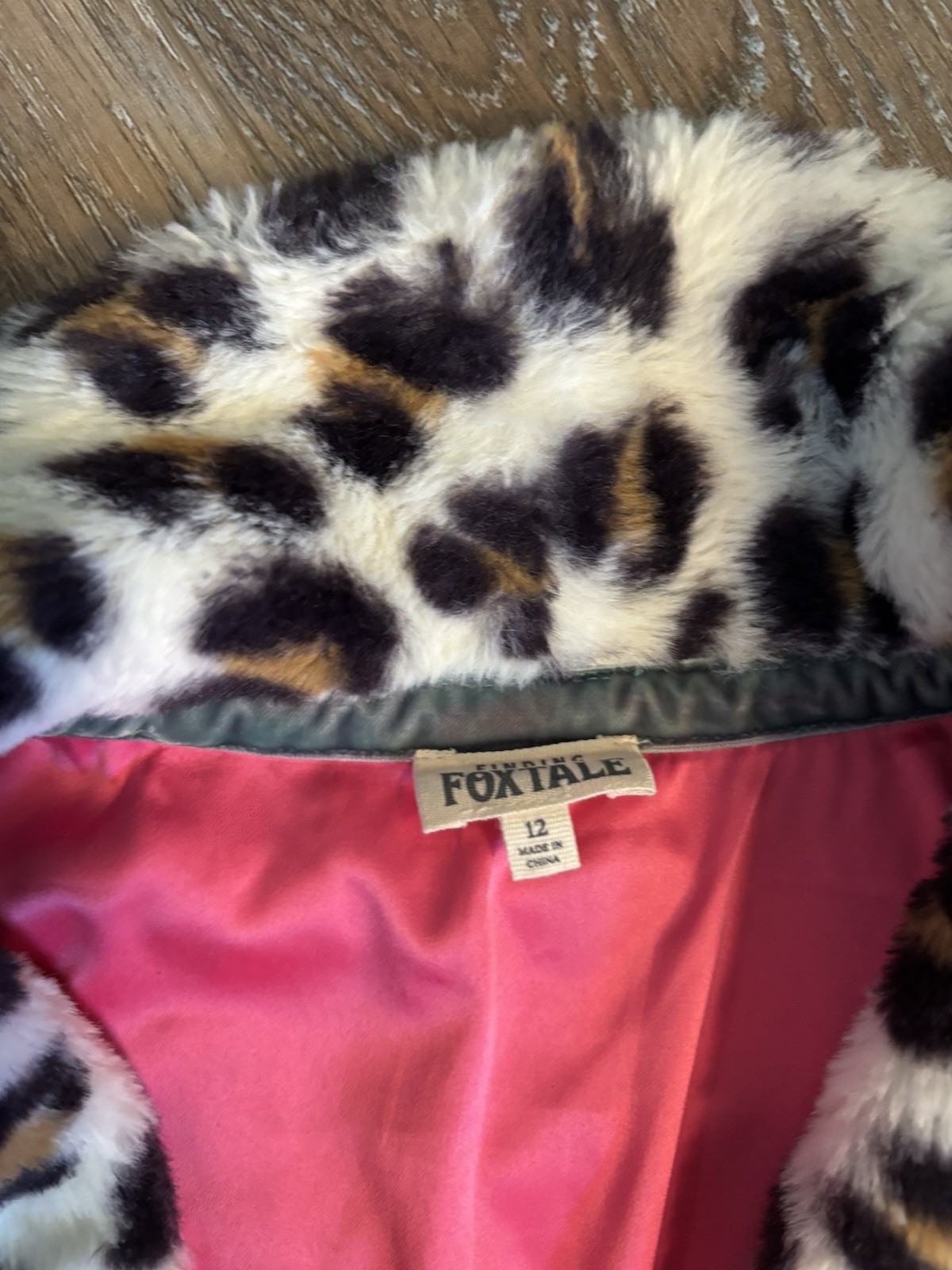 Finding Foxtale Leopard Print Collared Button Mid… - image 2