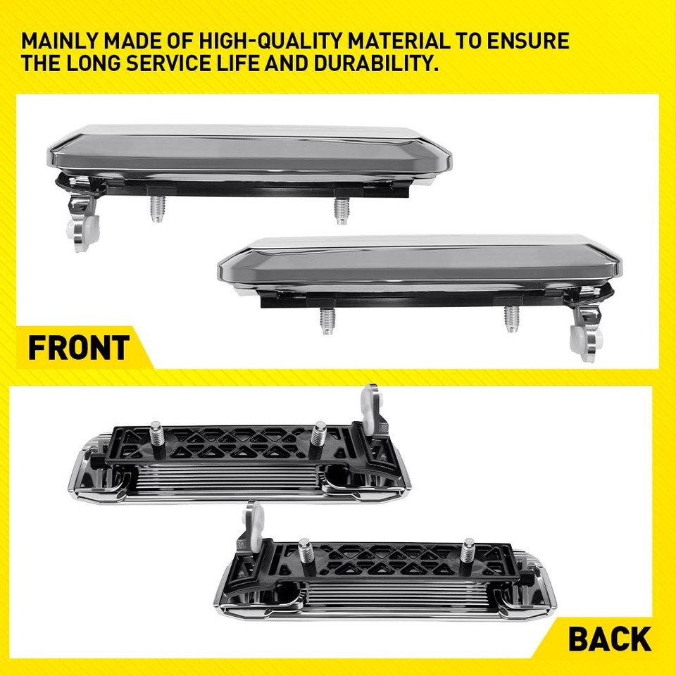 2x For Nissan D21 Pathfinder Sentra Front Exterior Door Handle Chrome ...