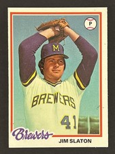 1978 Topps Jim Slaton #474 Milwaukee Brewers