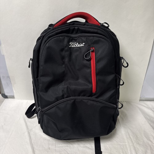 Titleist Essentials Collection Large Golf Backpack Black/Red