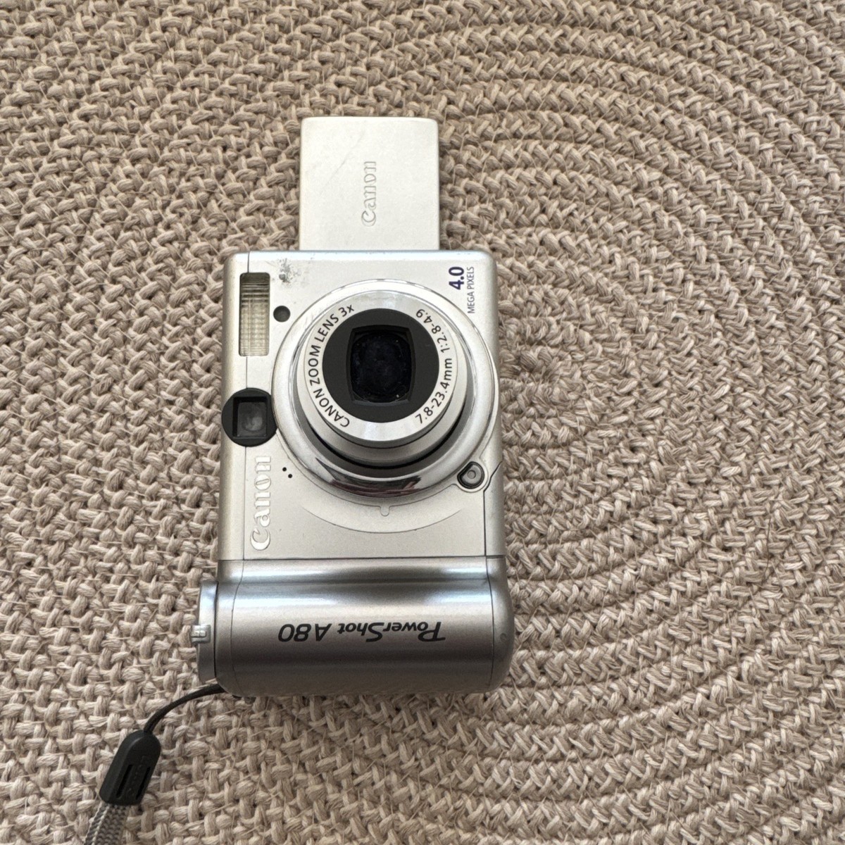 Canon PowerShot A80 4.0MP Flip Screen Digital Camera Silver parts