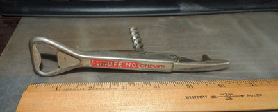 VTG. I.L. RUFFINO CHIANTI BOTTLE OPENER, CORKSCREW FARM-MANAGO ITALY BREVETTATO