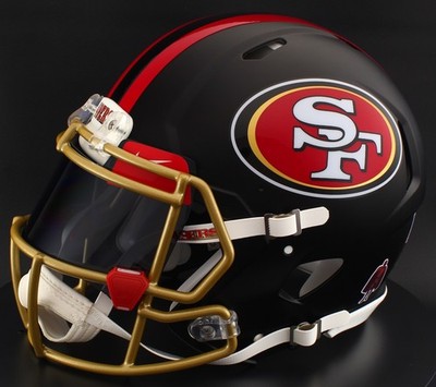 bike 49ers football helmets San Francisco Riddell SpeedFlex Authentic Helmet point chinstrap San Francisco 49ers Motorcycle Helmet