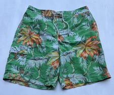 Polo Ralph Lauren Swim Trunks Board Shorts Lined Palm Tree Floral Men s Size L