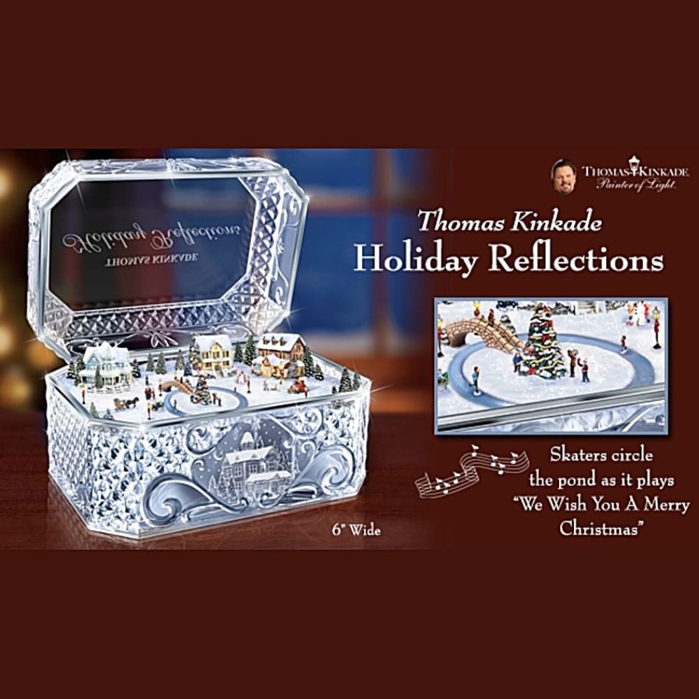 Bradford Thomas Kinkade Holiday Reflections Christmas Decor