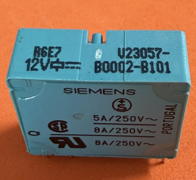 1x Schrack Siemens E Relais Relay V23057-B 0002-B101 12V Spule 250V 8A AC 1xUM