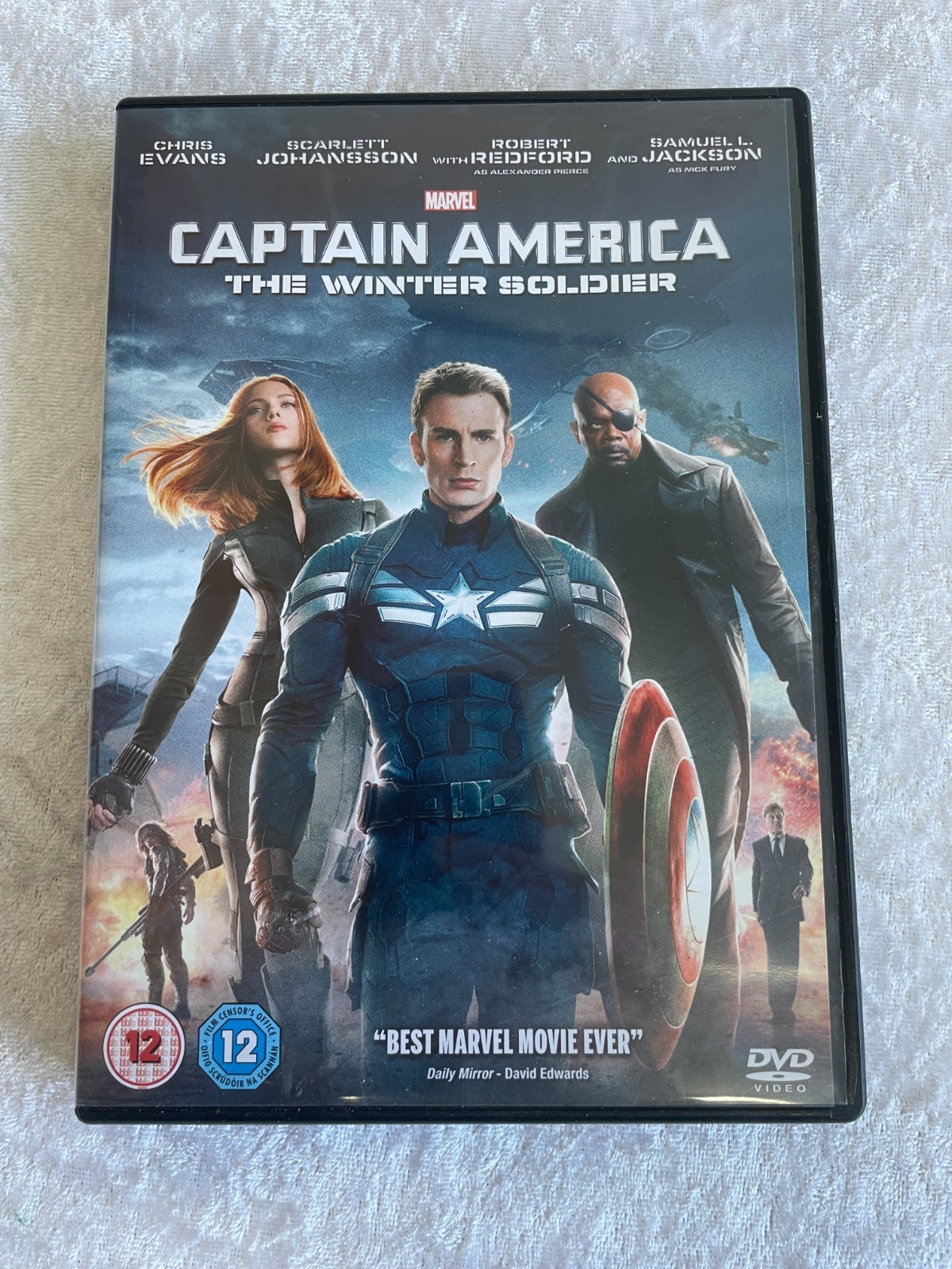 MARVEL CAPTAIN AMERICA THE WINTER SOLDIER DVD 12 GOOD CONDITION