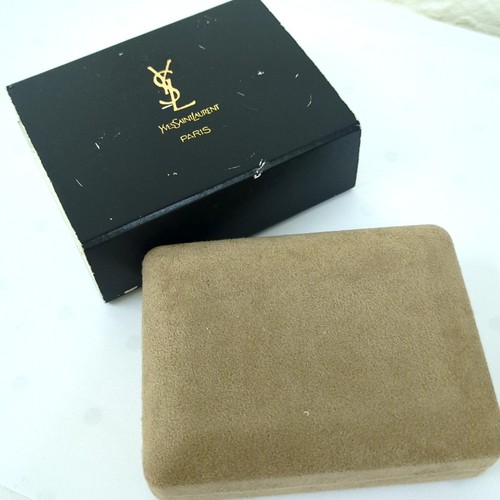 YSL Yves Saint Laurent Logo Cufflinks Sterling Silver 925 W/Box Used from Japan - Picture 16 of 16