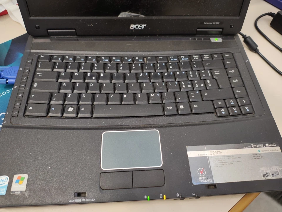 Notebook PC Portatile Acer Extensa 5230E PER RICAMBI LEGGERE - Immagine 2 di 4