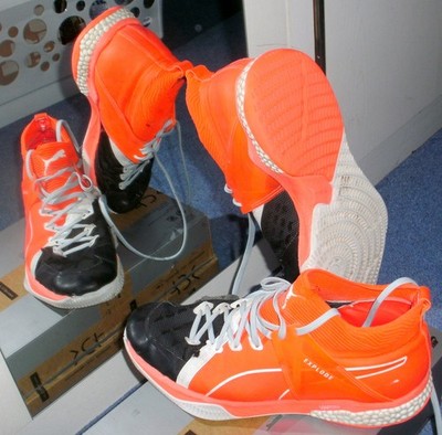 sehr gebrauchte Puma Hallenschuhe Explode XT Hybrid 1 Herren , Gr. 42 = UK 8