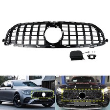 SCHWARZ GLÄNZEND Frontgrill Kühlergitter für Mercedes-Benz E-Klasse T S213 20-23