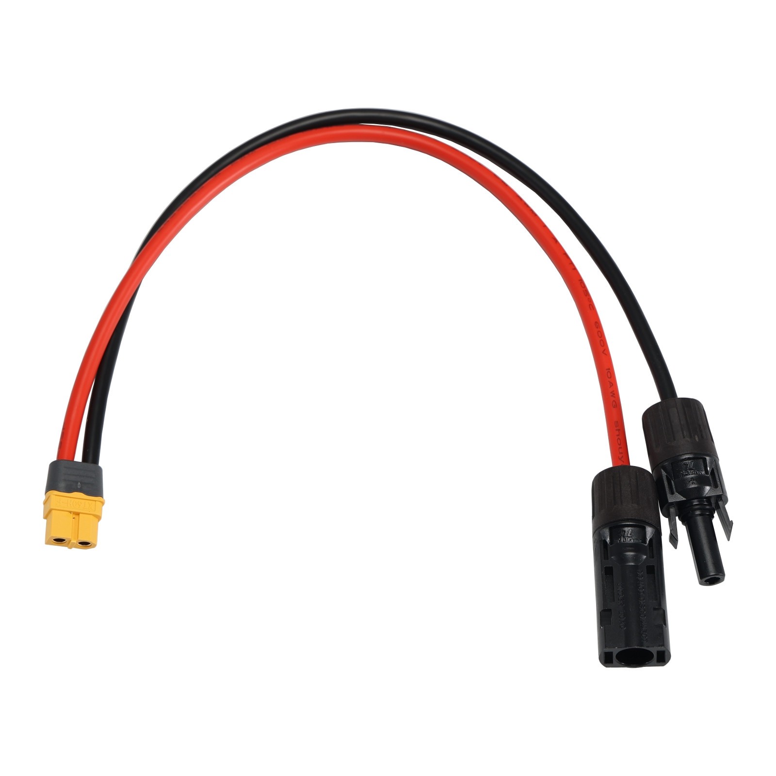 XT60 to T4 (MC4 compatible) 6.0mm² Solar Adapter Extension Cable – 30cm length