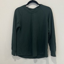 Lake Pajamas Top Long Sleeve Dark Green Modal Loungewear Size S