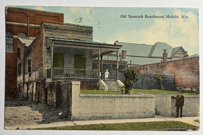 1912 Mobile Alabama Old Spanish Residence Postcard   F.H. Kress & Co.