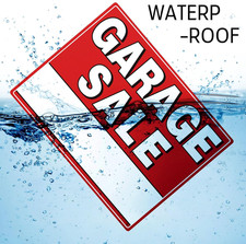 7 Pcs Garage Sale Sign with Metal Stakes, 17" X 13", Double-Sided with 20 Dir...