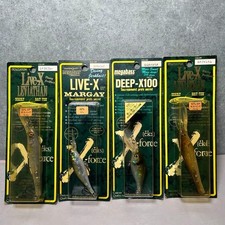 Megabass Fishing Lure Set 4pcs DeepX100 LiveX Leviathan Margay Unused