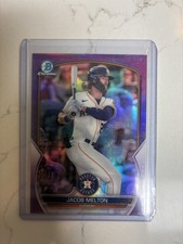 🔥2023 Bowman Chrome Jacob Melton Prospects Purple Refractor #/250 Astros🔥