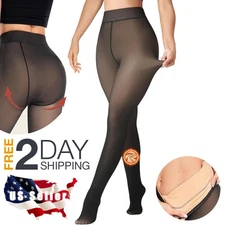 Medias Termicas Forro Polar Para El Frio Invierno Mujer De Talla Mediana-Grande