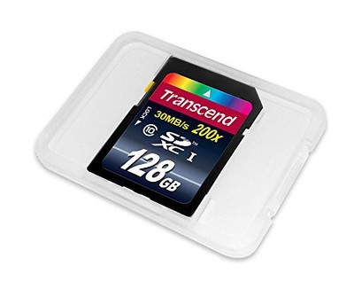 Transcend 128GB SDXC Class 10 Memory Card Blue 30MB s Read Speed