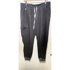 FIGS Zamora Jogger Scrub Pants Womens Large Black Technical Collection W18SW2005