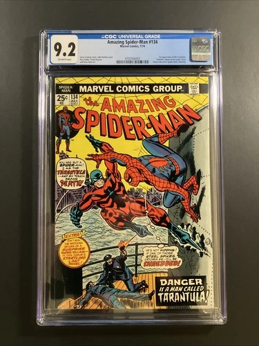 Amazing Spider-Man #134 1974 CGC 9.2 NM- 2nd Appearance Punisher 1st Tarantula
