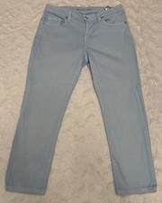 Michael Kors Blue Izzy Cropped Skinny Denim Jeans size 4
