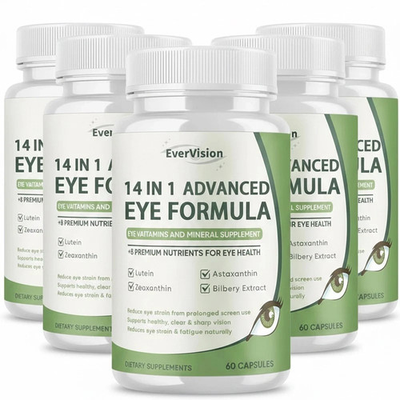 #ad 5 pack Evervision 14 in 1 Advanced Eye Formula 300 Capsules $39.95