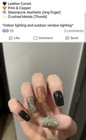 Sparkle & co Nail Dip Powder Lot Leather Corset Isn&rsquo;t Iron-ic Holographic Glow