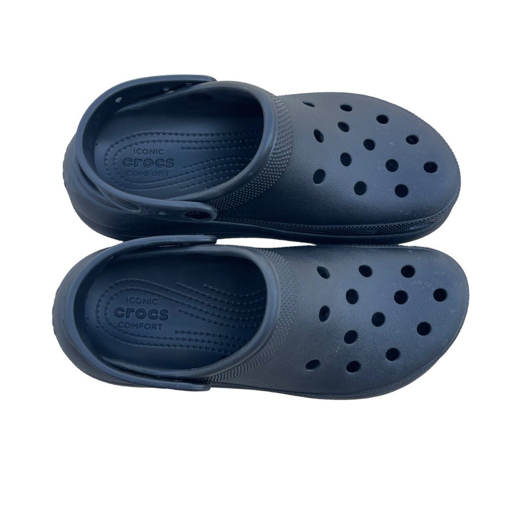 Crocs Classic Clogs Platform Solid Black Foam Com… - image 6