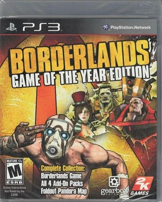 Borderlands Game of the Year Edition PS3 (Brand New Factory Sealed US Version) P