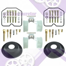 2PCS Kawasaki KLR250 Carburetor repair kit diaphragm Float 2005-1985-US STOCK