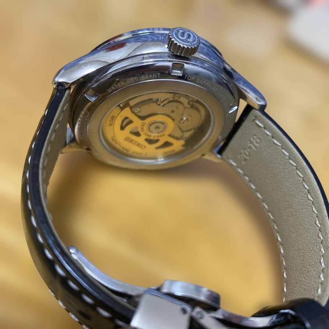 SEIKO Presage automatic watch silver image 2