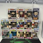 Funko Pop Lot Of 14 Clueless TMNT YuGiOh Xena TMNT AC/DC Van Halen The Office
