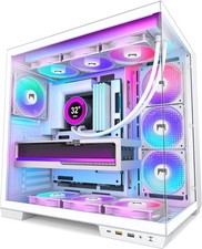 H1 ATX PC Case - Pre-Installed with 7 PWM ARGB Fans - Dual Cavity Mid-Tower