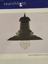 Searchlight Fisherman Pendant Light In Matt Black Brand New Boxed