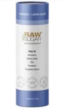 Raw Sugar Deodorant 1 Stick Lavender + Lemon Sugar 2 Oz DISCONTINUED Natural