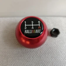 RALLIART 5S RED shift gear knob MITSUBISHI LANCER EVO MIRAGE ECLIPSE Triton VR4