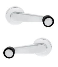 Pair Chrome Window Crank Handle For 1981-1986 Chevy / GMC Pickup Truck