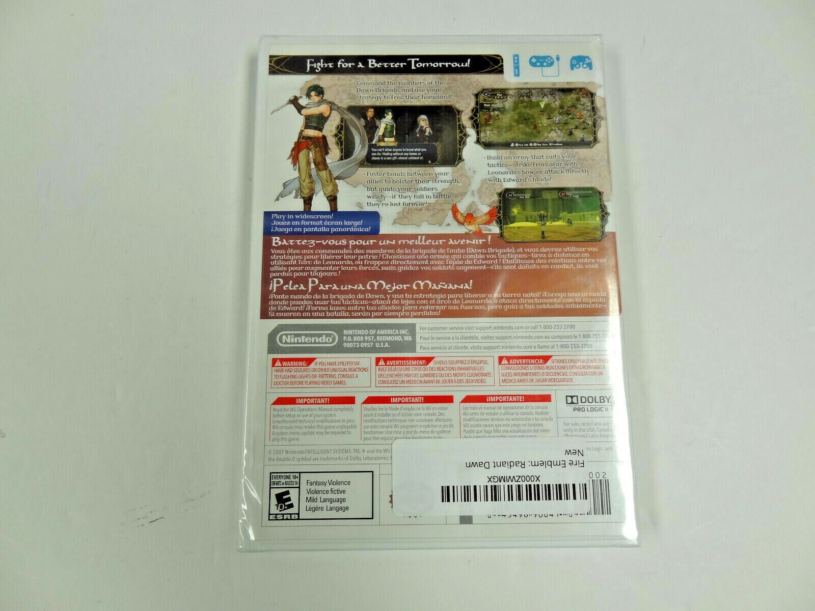 Wii Fire Emblem Radiant Dawn NEW FACTORY SEALED Official 