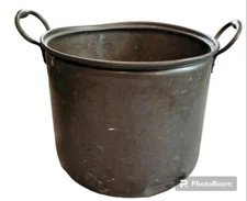 Antique Copper Large Apple Butter/Candy Kettle Cauldron 13" Diameter Dyeing Pot