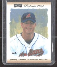 Jeremy Guthrie 2003 Playoff Portraits Bronze Indians #136 61/100