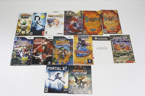 (13) Video Game Manual Lot PSP PS2 PS3 Wii GameCube SNES