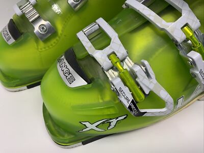 LANGE XT 100 LV Ski Boots 22.5 CM US Size Mens 4 Womens 7 Green