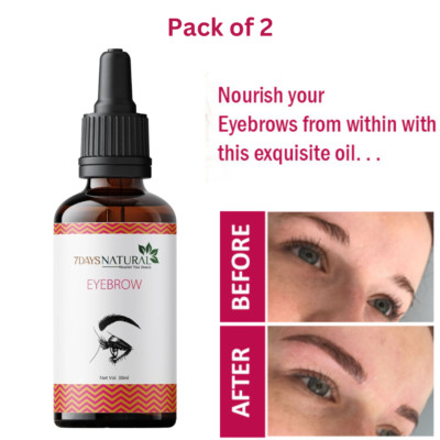 7DAYS Naturals Eye Brow Oil for men & women 30ml (pack of 2)