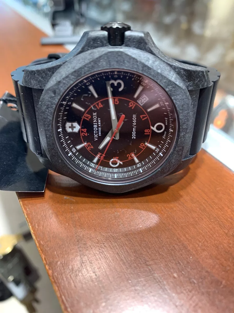 Victorinox Swiss Army Men s Watch I.N.O.X. Carbon Black Rubber