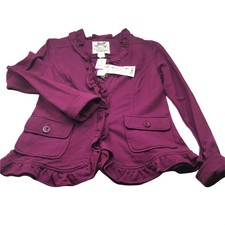 Nick & Mo Women's Jacket Small Burgundy Purple New With Tags