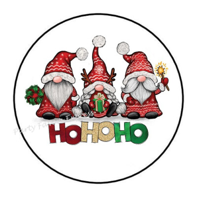 10cm Auto-Aufkleber Sticker Decal Laptop Farbe Ho Ho Ho Christmas Gnomes R596